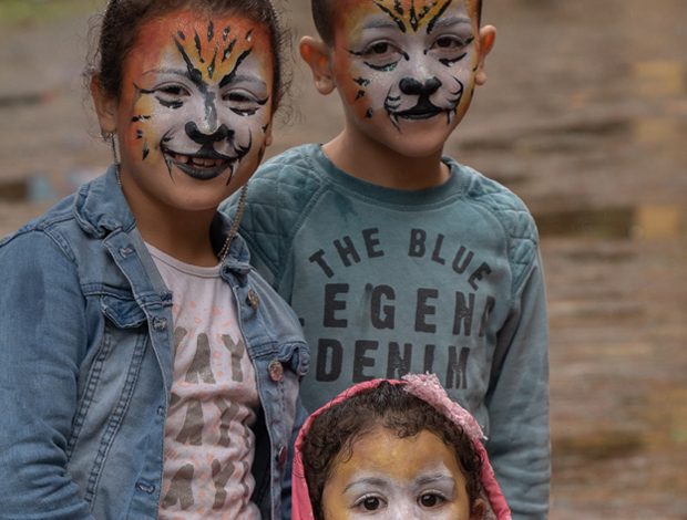 Geschminkte kids